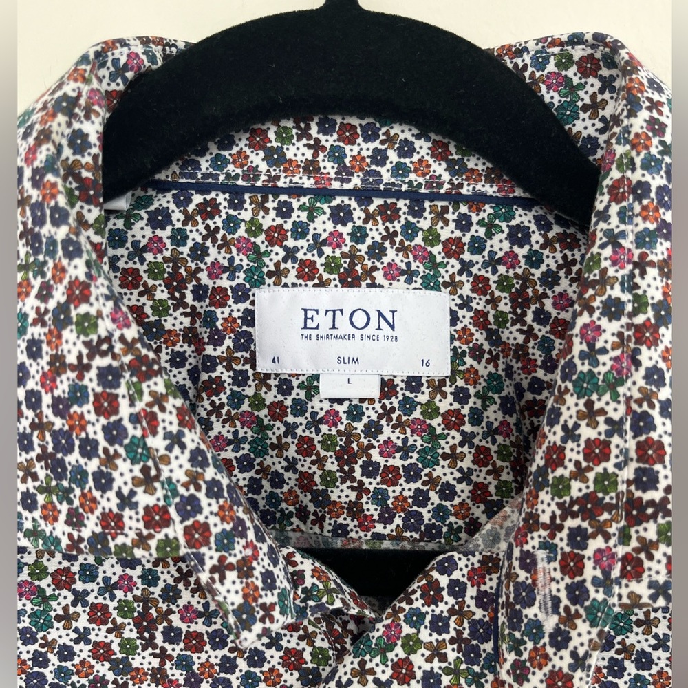 ETON, Worn 1x, Perfect Condition, Men’s Slim Floral Shirt